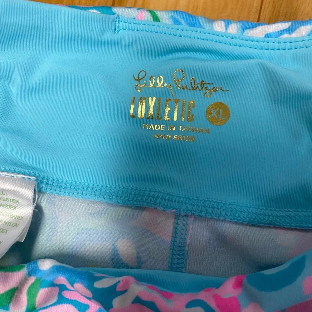 Lilly Pulitzer Seafoam Multicolor Floral Leggings - Picture 4 of 9